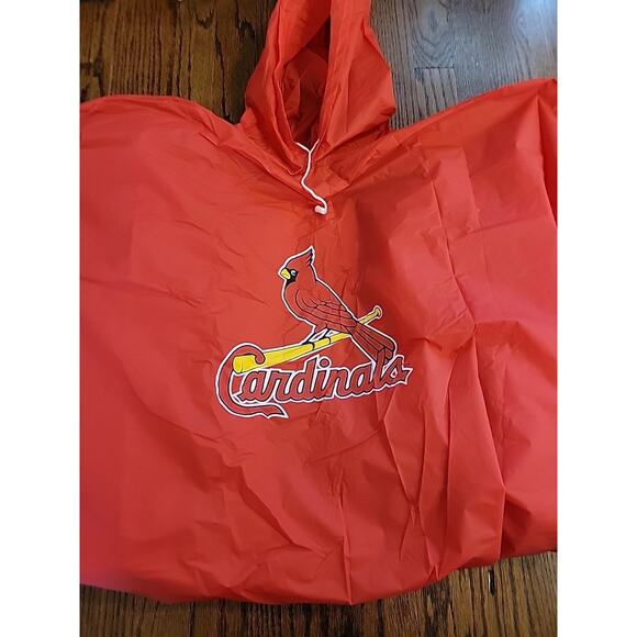 St Louis Cardinals One Size Rain Poncho MLB Jacket Snow Stadium Baseball - Picture 4 of 6